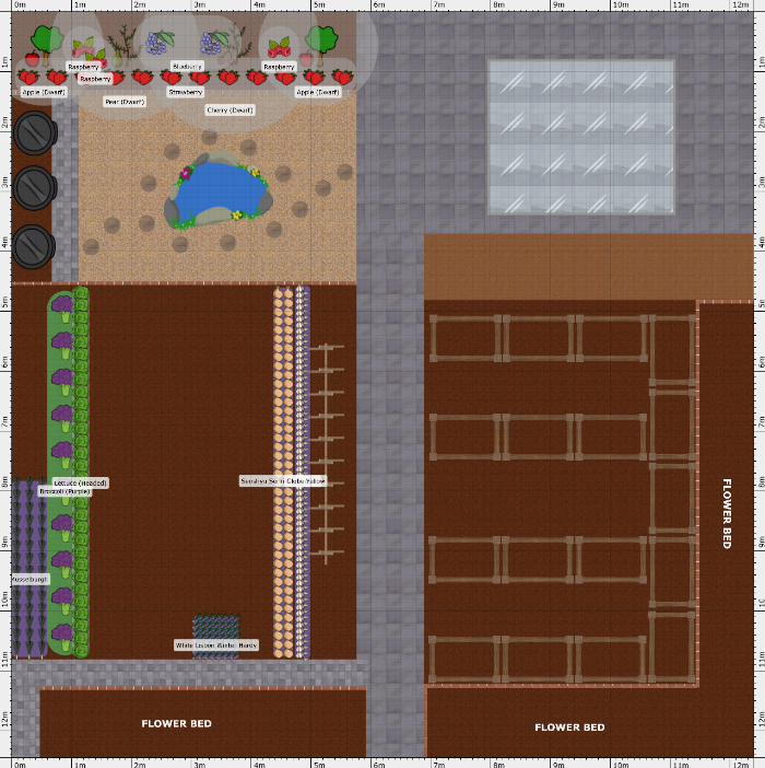 Garden Plan - 2024: Plot 11 T&G