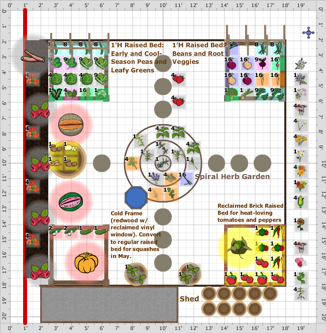 Garden Plan - 2016: April's Ute Garden Plot Var 2