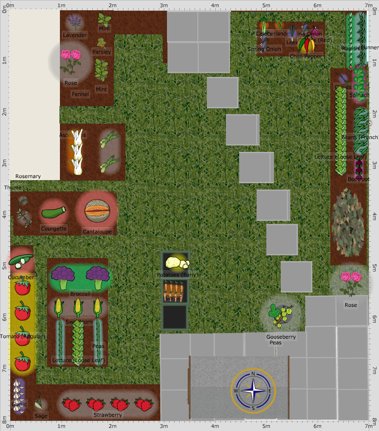 Garden Plan - 2020: Back Garden_17 Medellin Hill