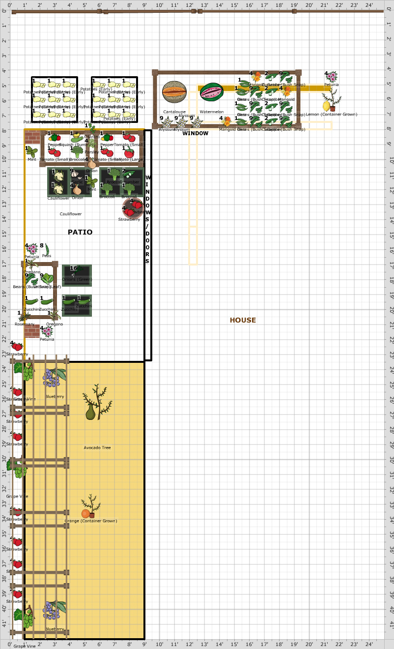 Garden Plan - 2020: Backyard