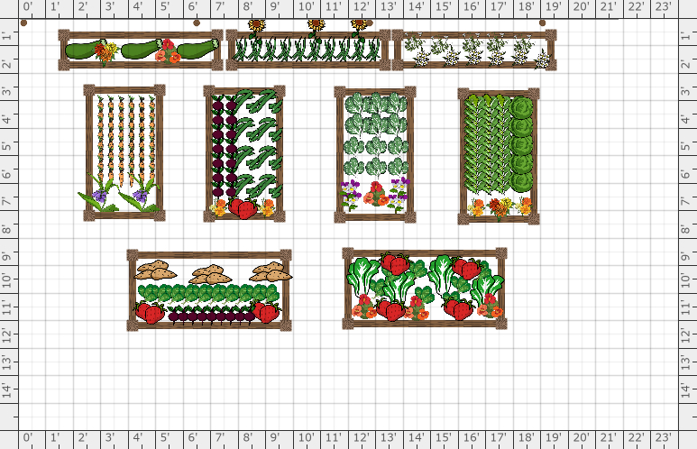 Garden Plan 2021 Backyard Section 1 2021 Spring