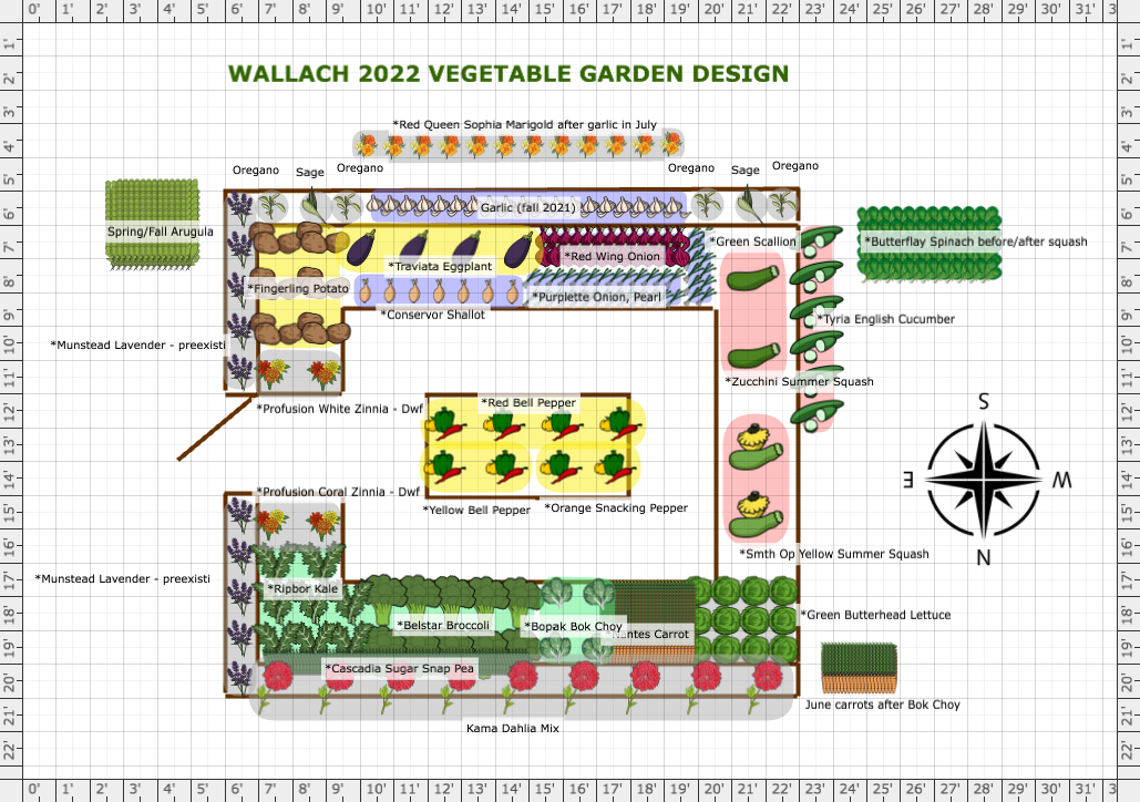 Garden Plan - 2022: Wallach