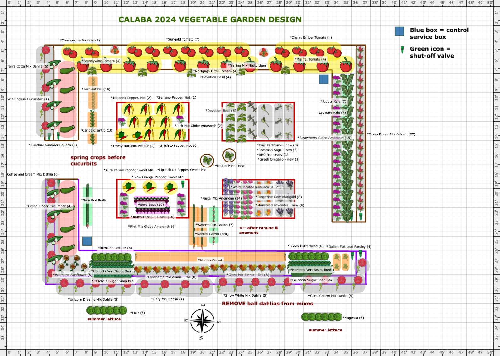 Garden Plan 2024 Calaba