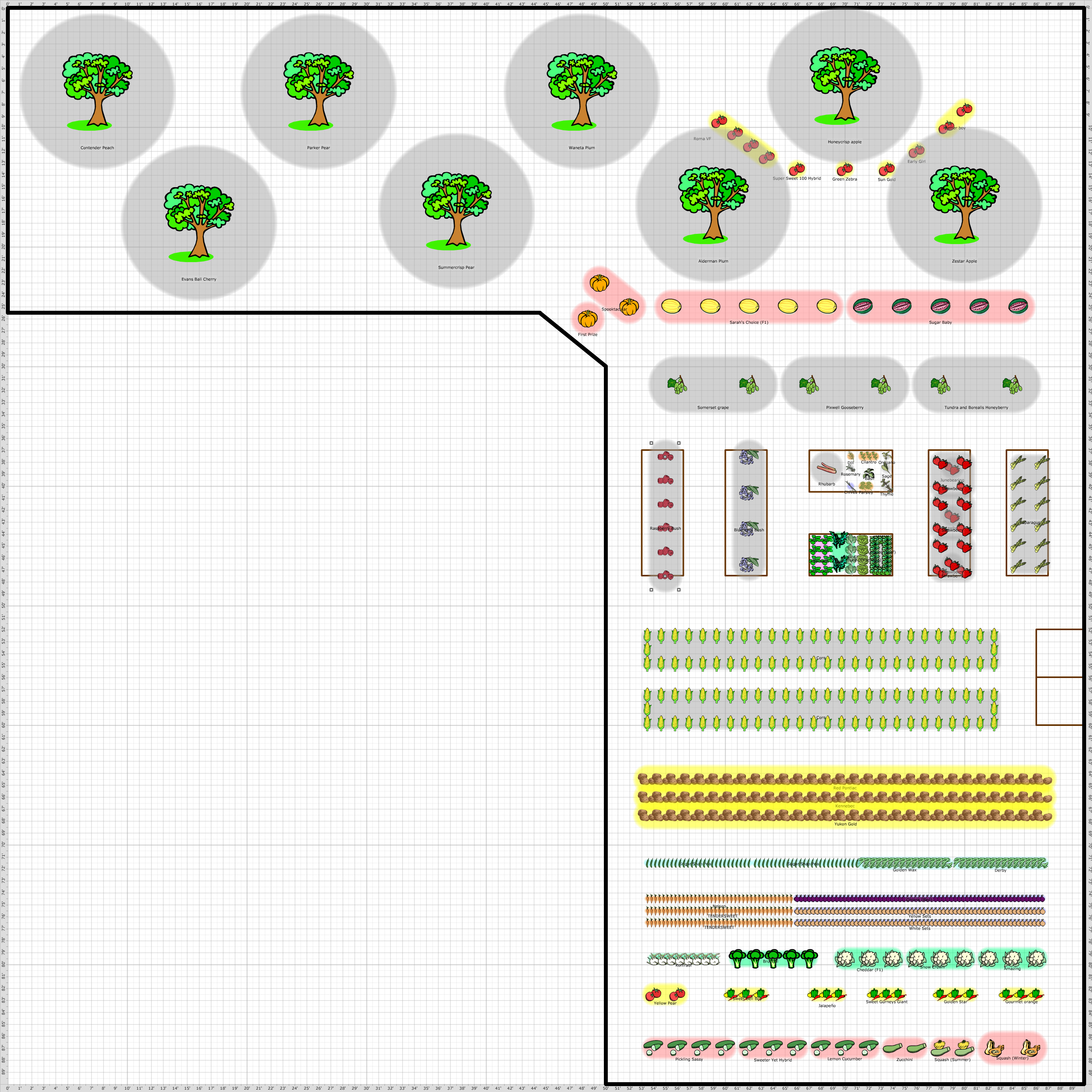 Garden Plan 40 X 70