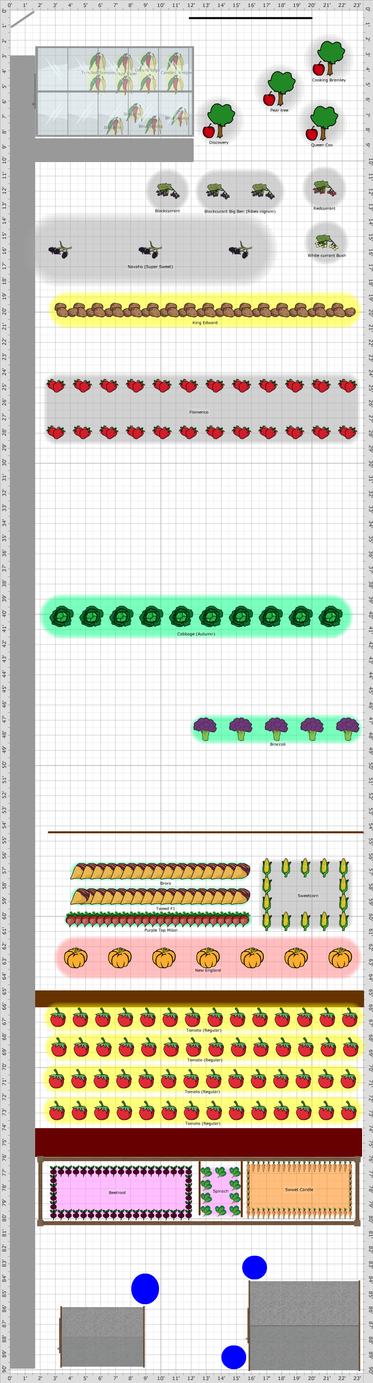 Garden Plan - 2017: Plot 65