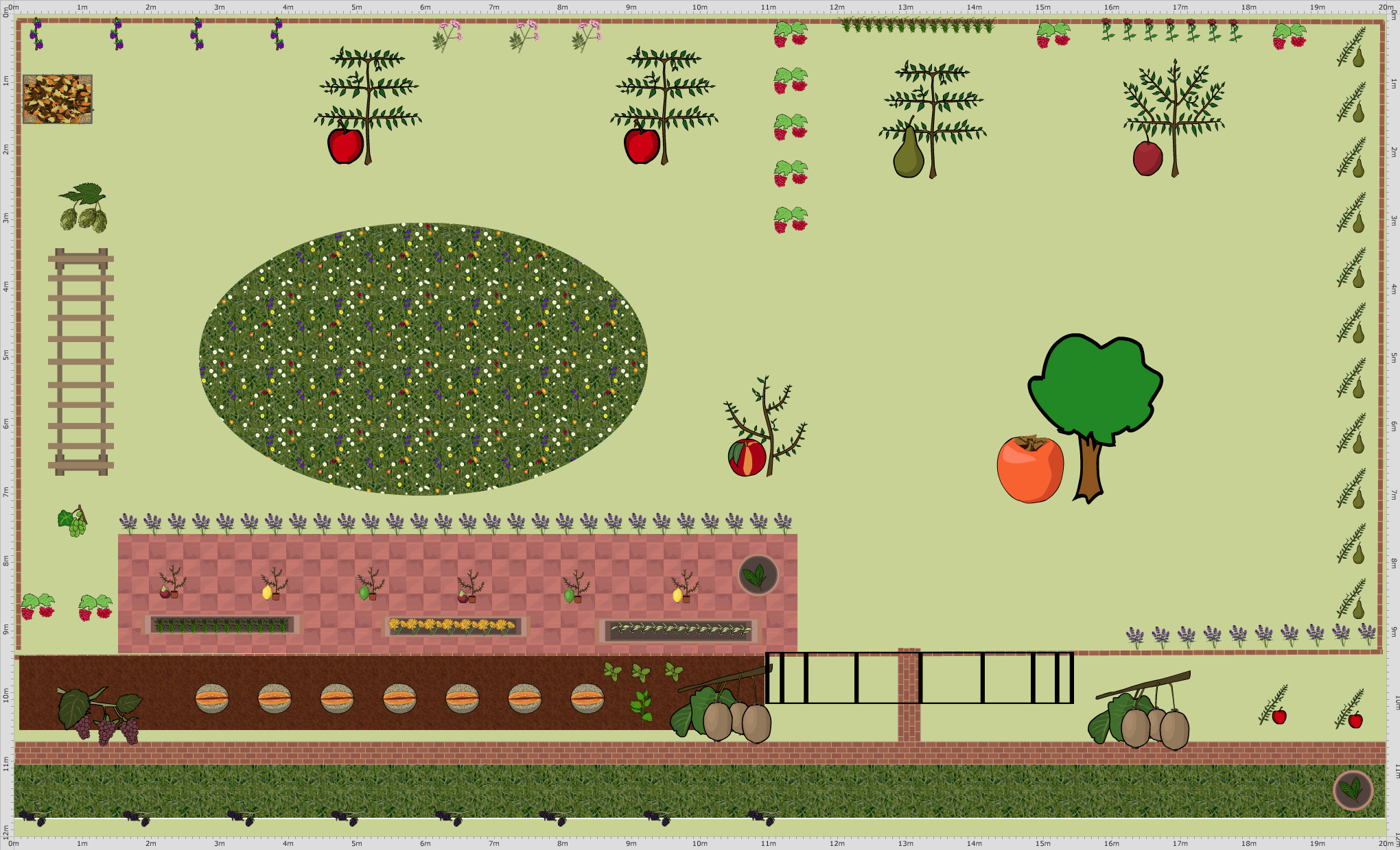 fruit tree garden planting planner software in houston