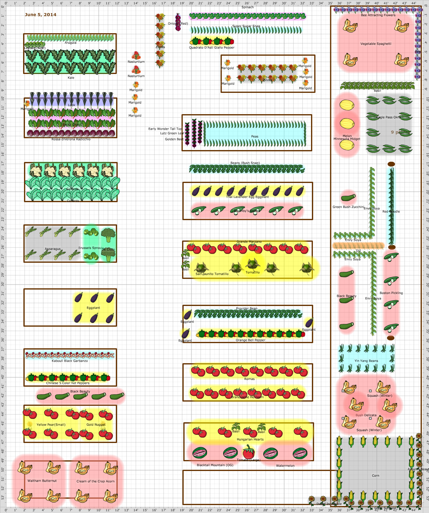 Garden Plan - 2014: Nickie's Garden - Big Plot 2