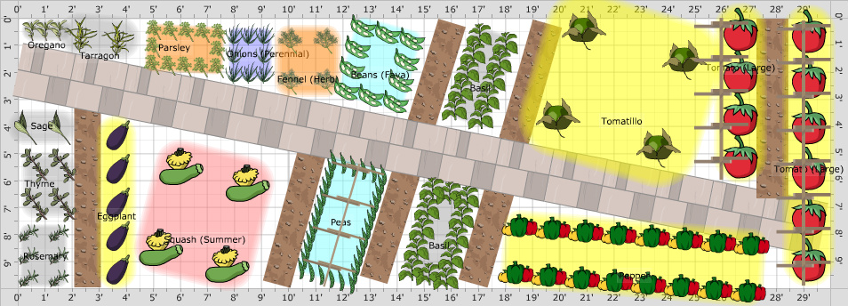 Garden Plan - 2014: Plot 130 year2