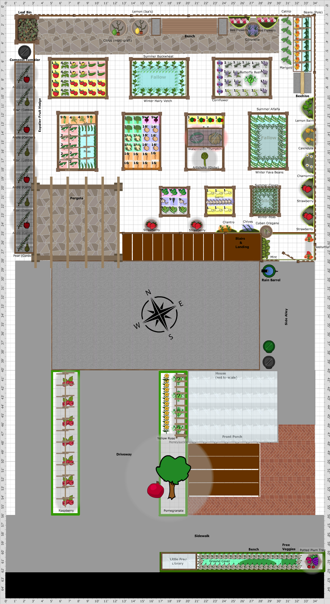 Garden Plan - 2015: Honeycomb House future