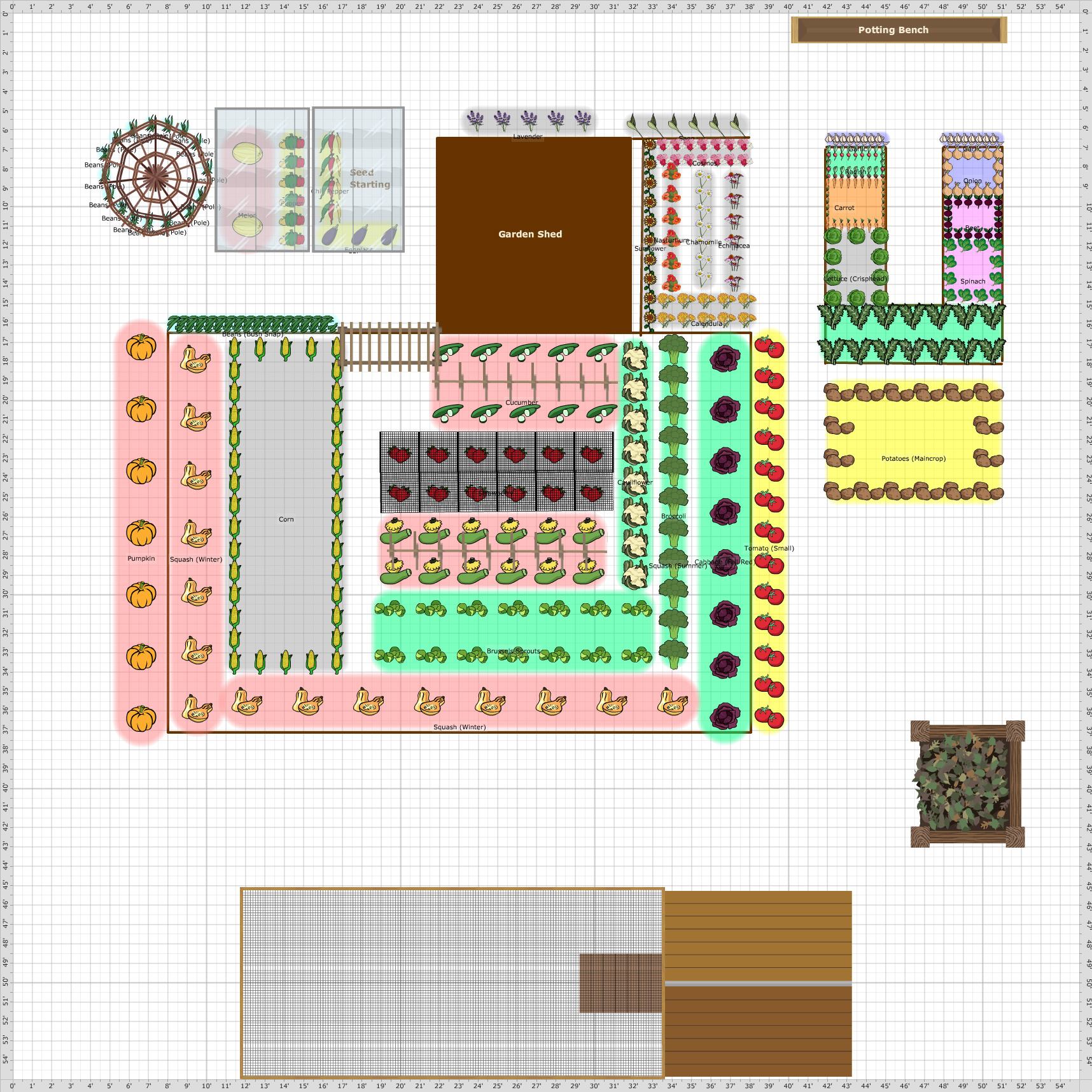 Garden Plan - 2015: Tayshia and Liz Garden