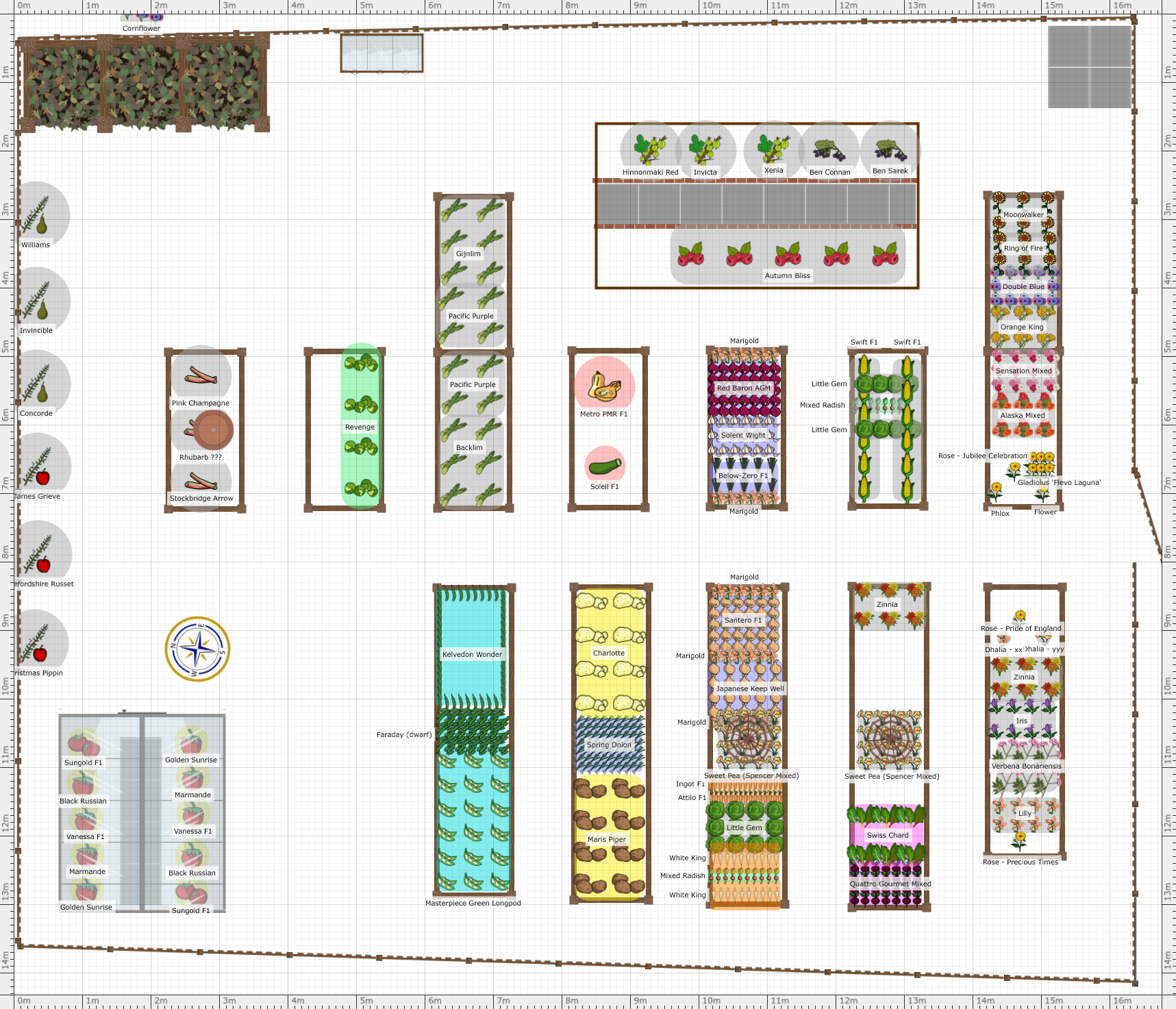 Garden Plan - 2015: Bramlea veg plot
