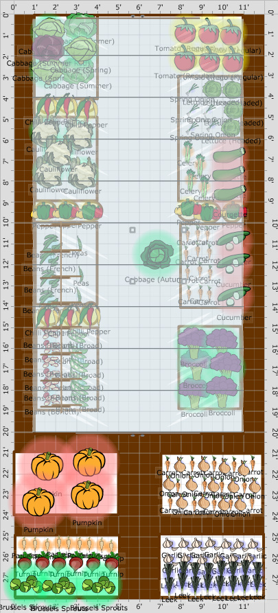 Garden Plan - 2015: 1st year veg plan