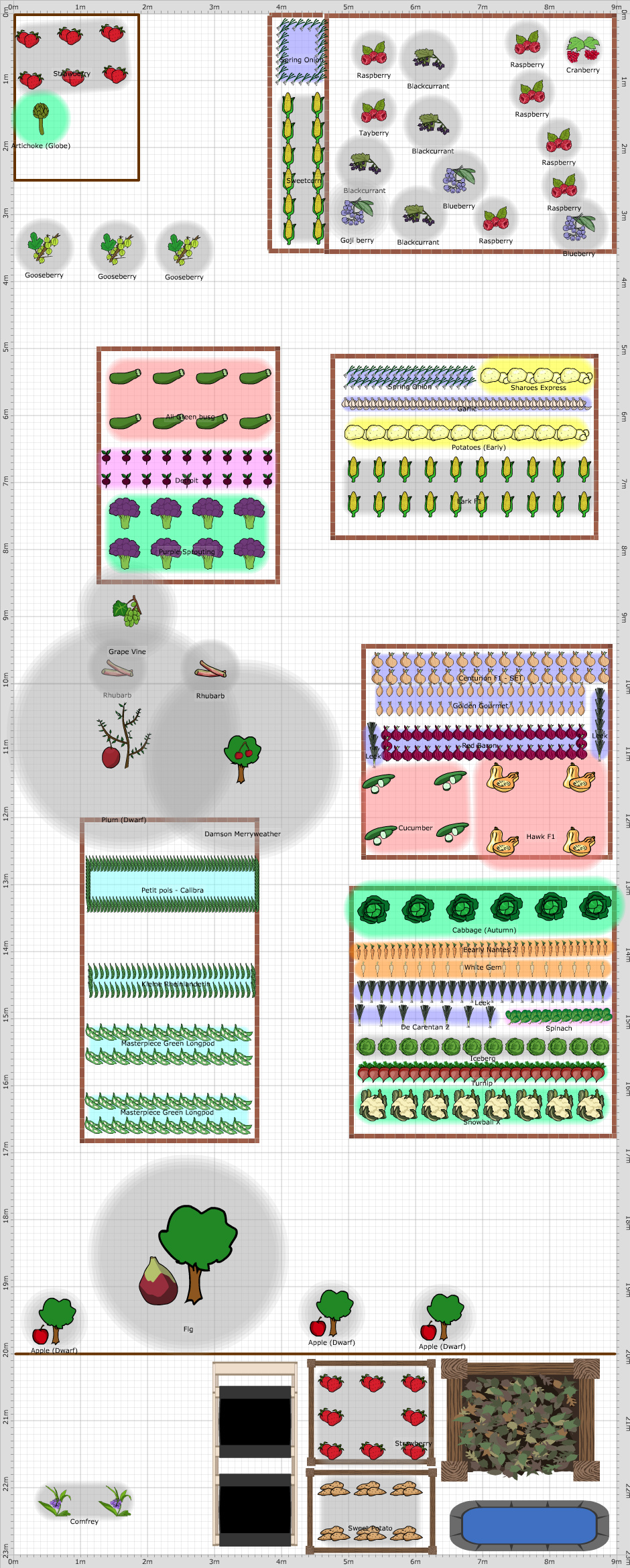 Garden Plan - 2015: Richard and Al's plot (followon)