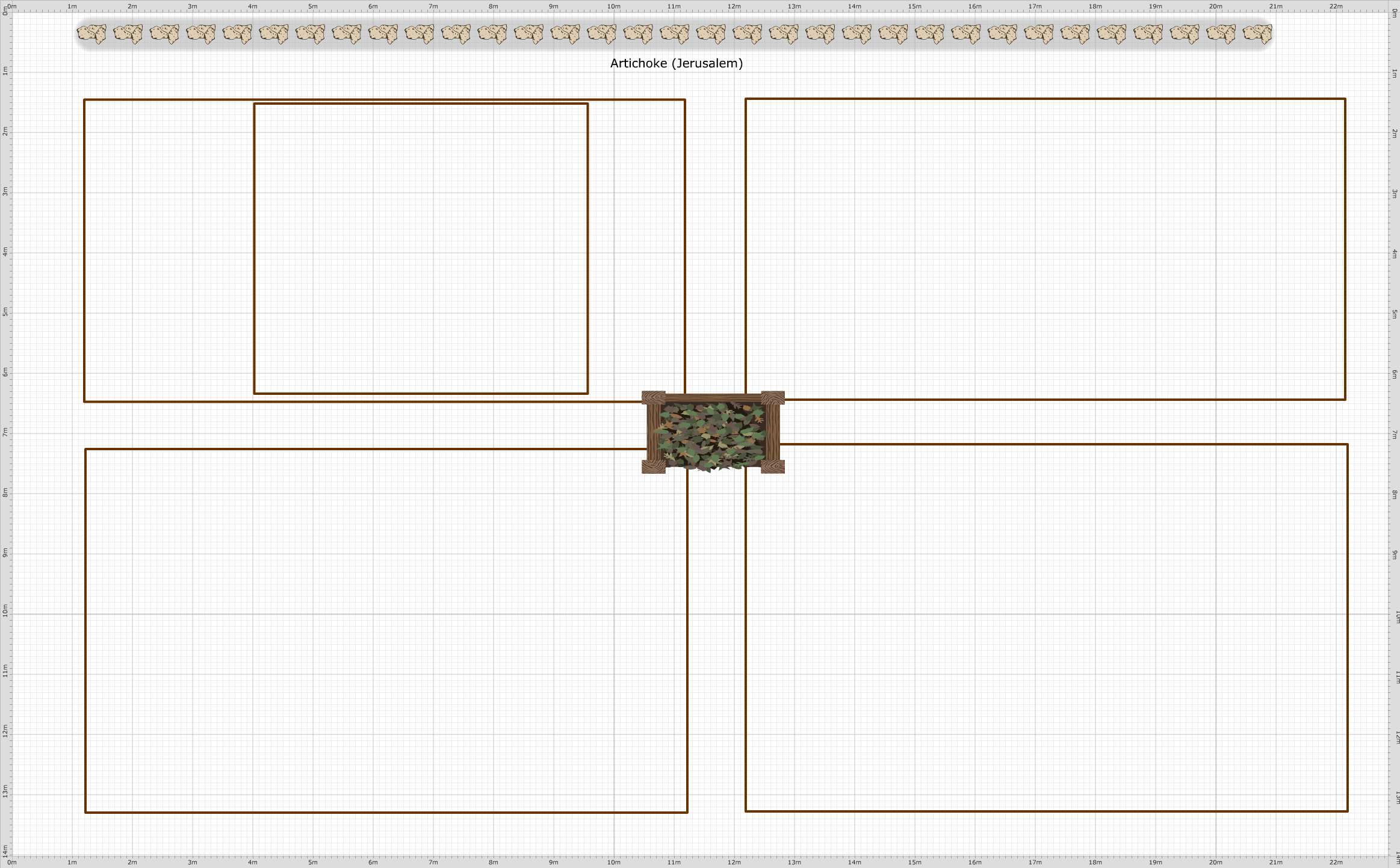 Garden Plan - 2017: Blank Spare Veg Patch