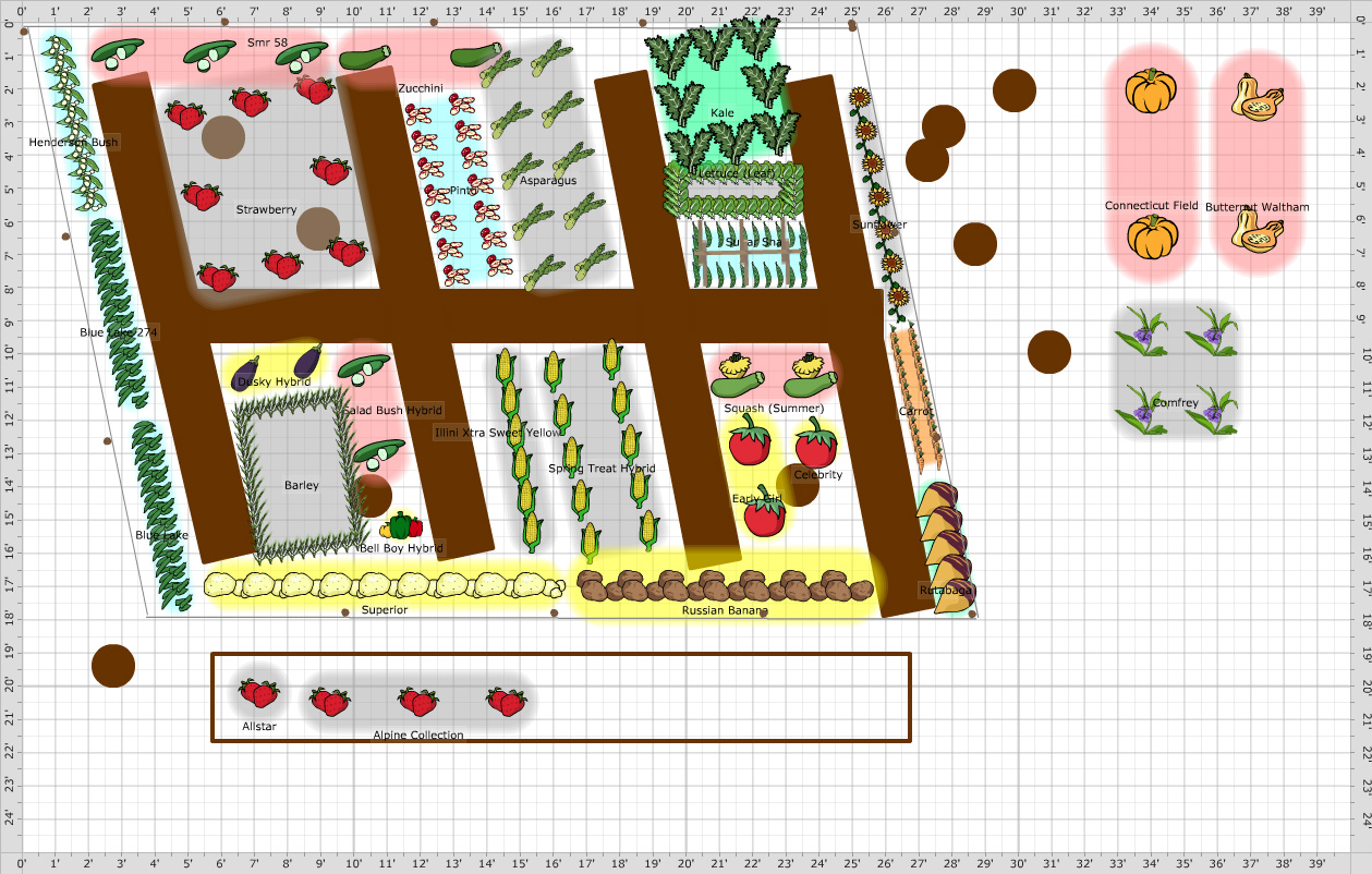 Garden Plan - 2016: Main Garden