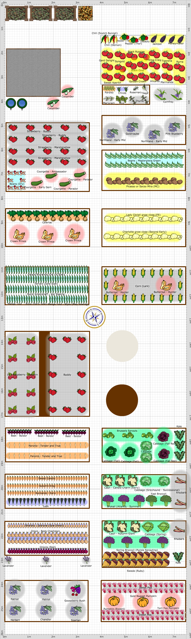 Garden Plan - 2017: Allotment