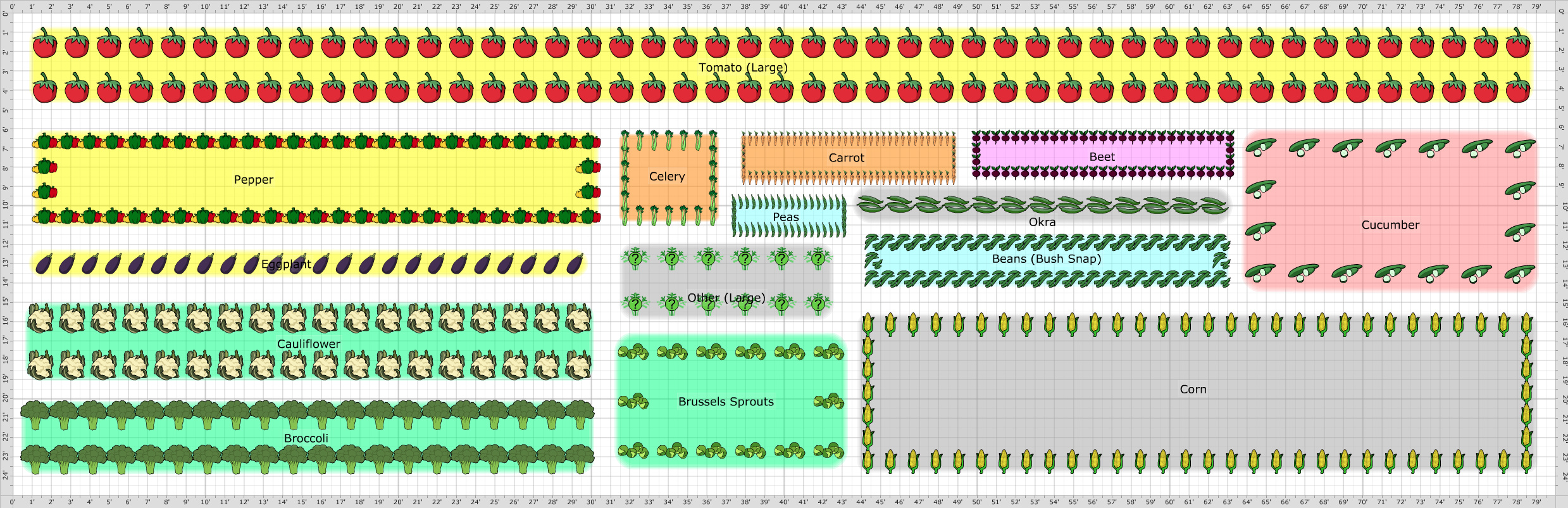 Garden Plan - 2017: East Plot 1 of