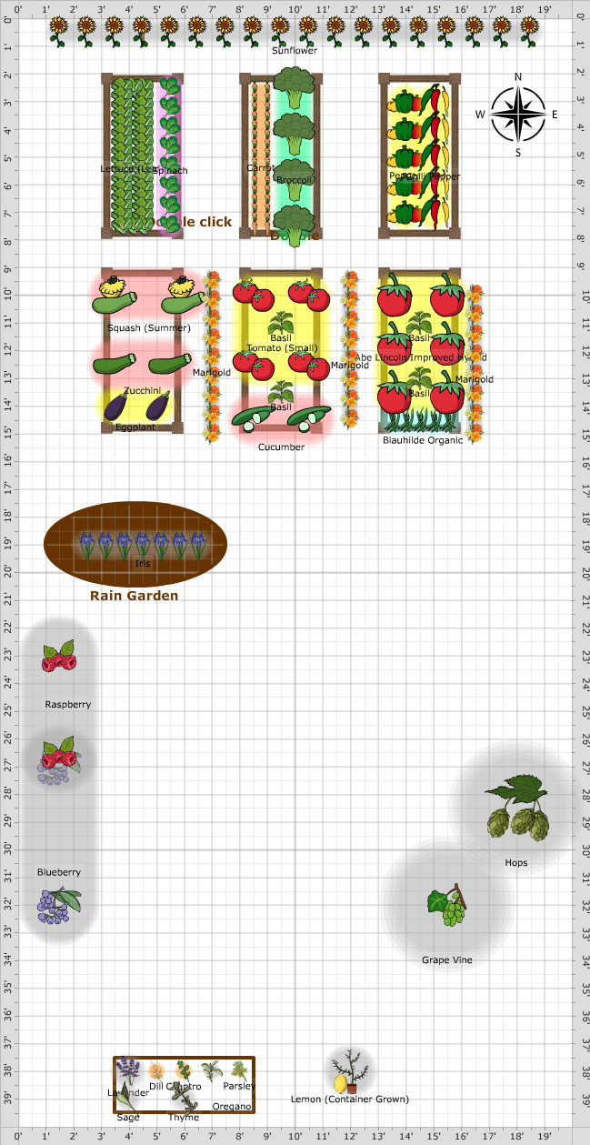 Garden Plan - 2017: 6718 Backyard