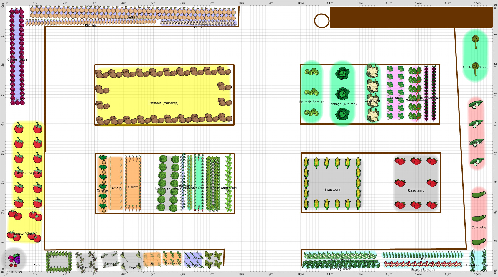 Garden Plan - 2017: MArks Farm Veg Garden