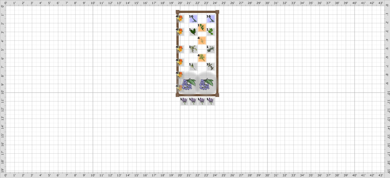 Garden Plan 2017 herb garden