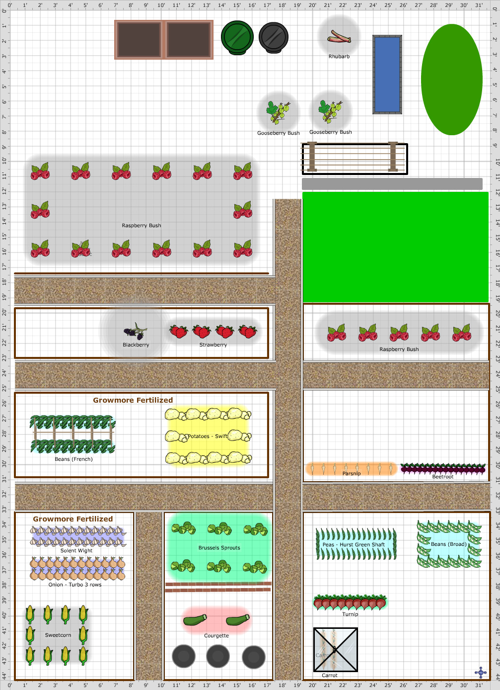 Garden Plan - 2018: Plot 126