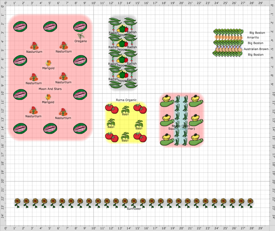 Garden Plan - 2018: Main Garden
