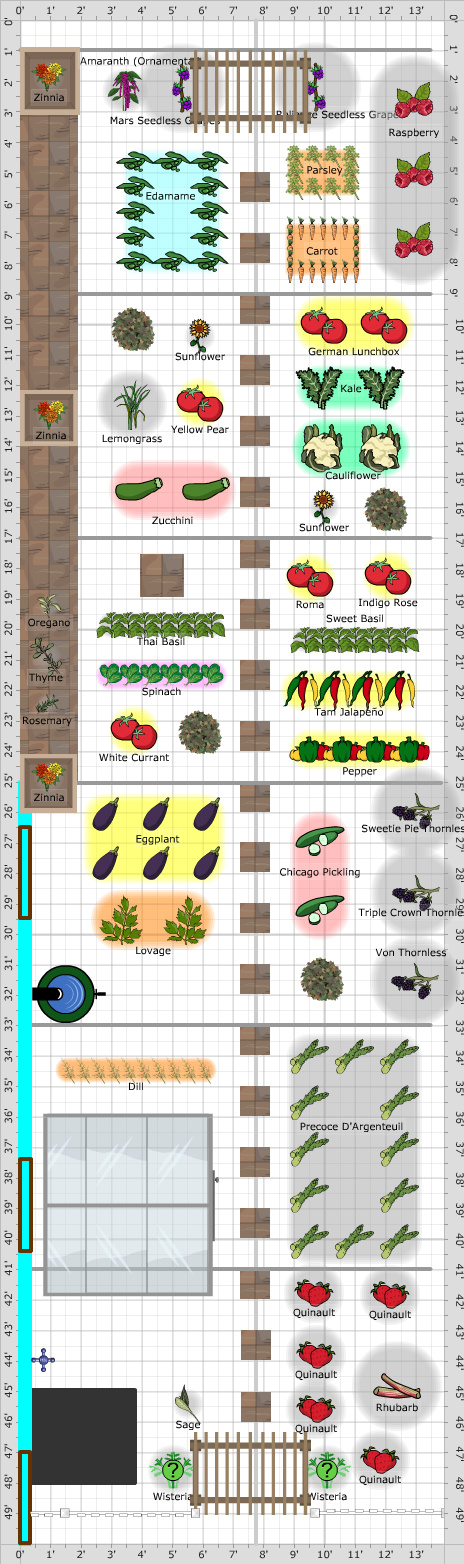 Garden Plan - 2018: Main Garden
