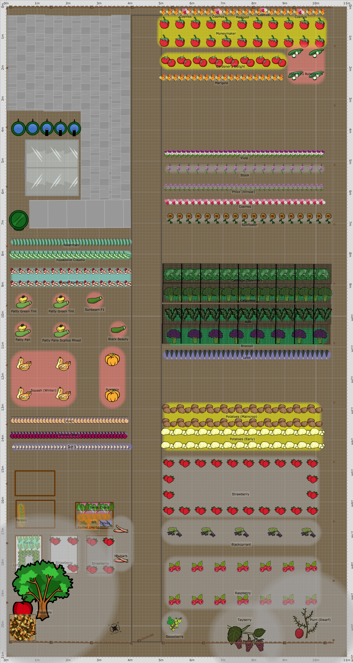 Garden Plan - 2018: TR Plot 58