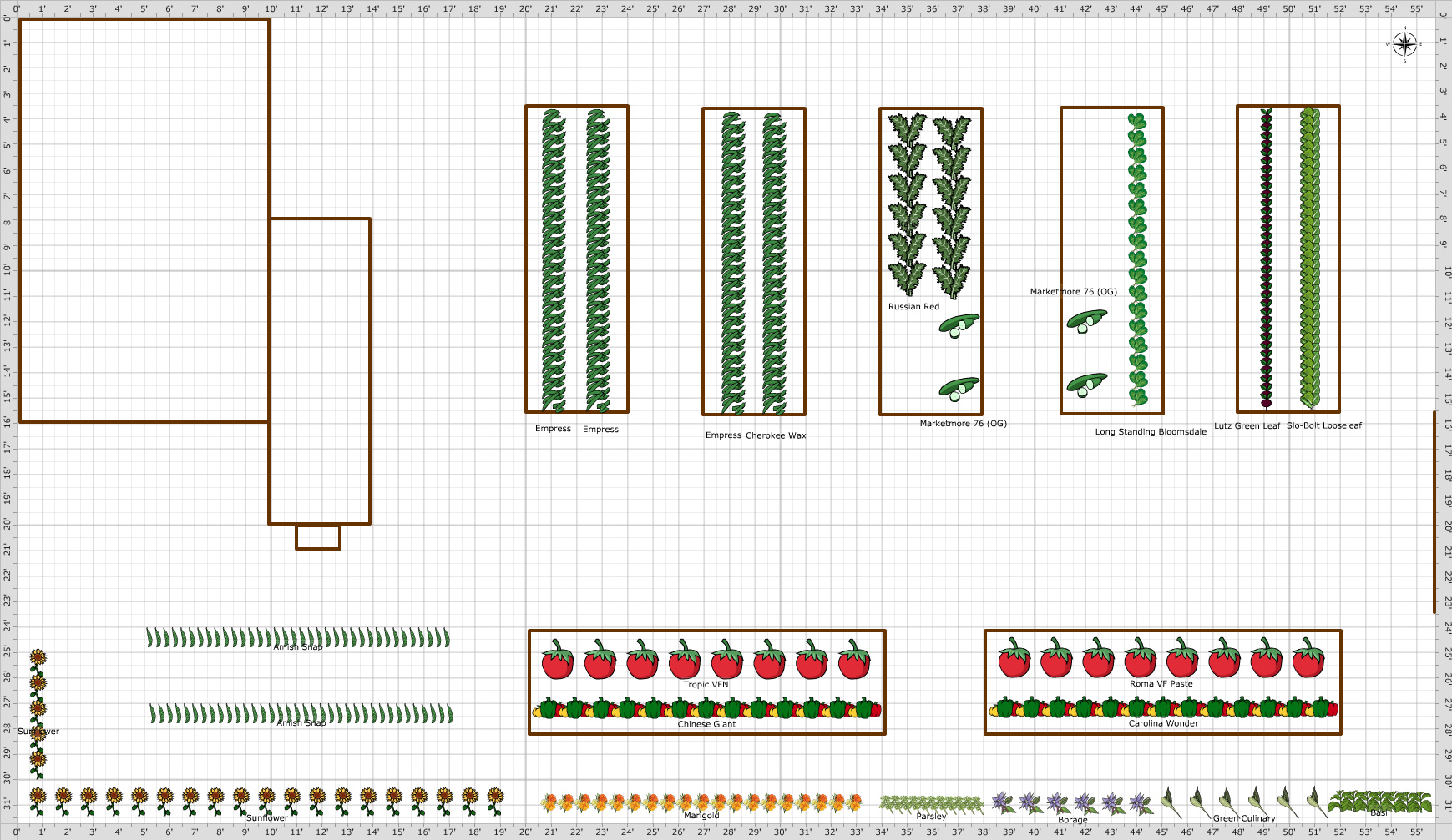 raised bed garden layout planner
